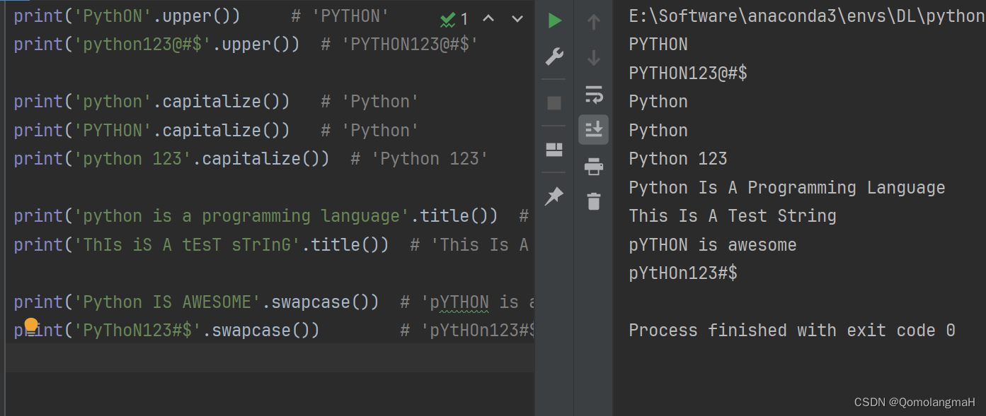 python-【自然语言处理】NLP入门（五）：1、正则表达式与Python中的实现（5）：字符串常用方法：对齐方式、大小写转换详解