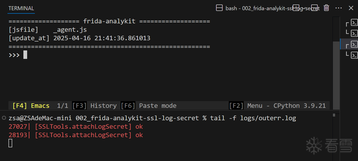 frida-analykit注入控制台输出